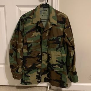 Vintage Army Camo Field Jacket